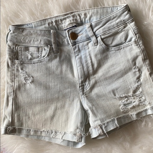 All shorts 2/$30 ✅ AE high rise denim shorts - Picture 1 of 5